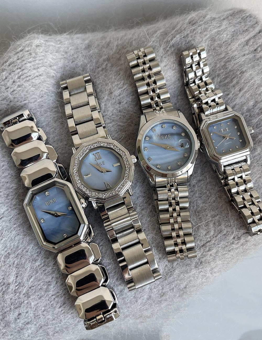 Elegant Rhinestone Stainless Steel Quartz Watch