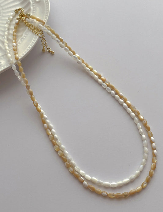 Trendy Solid Color Bead Choker Necklace