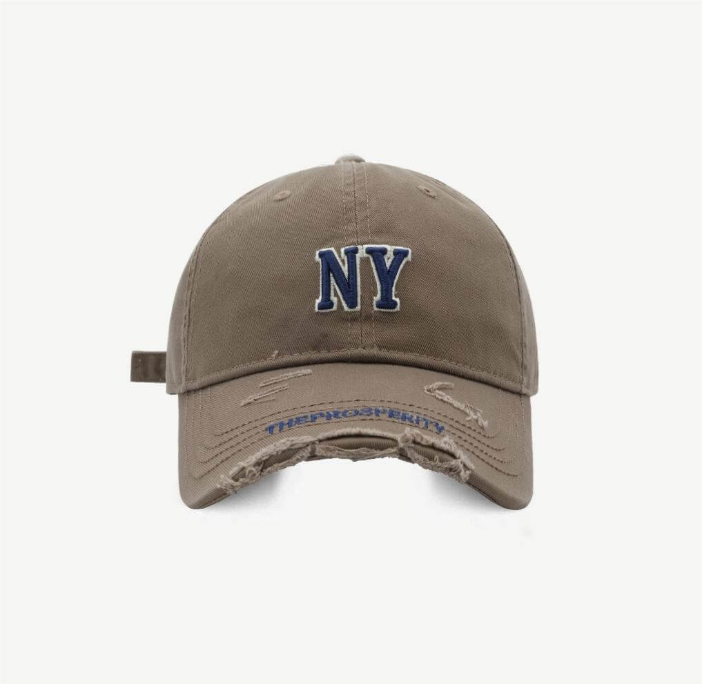 Ripped Letter Embroidered Baseball Caps