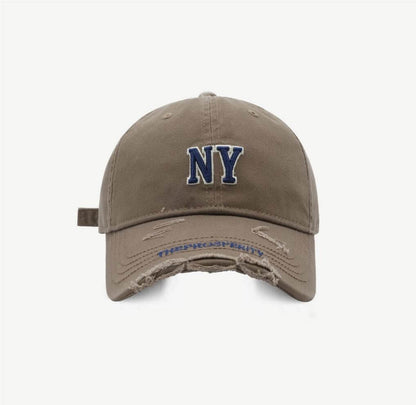 Ripped Letter Embroidered Baseball Caps