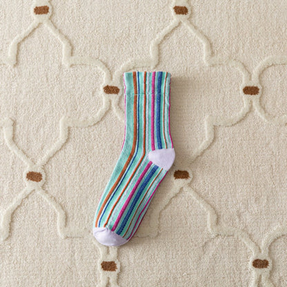 Bohemian Vertical Striped Socks