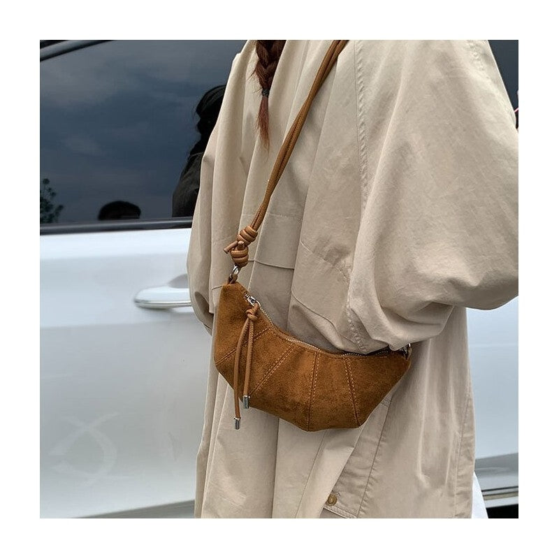 Matte Solid Color Shoulder Tote Bag