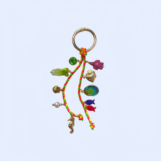 Retro Ocean Pendant Braided Bag Charms