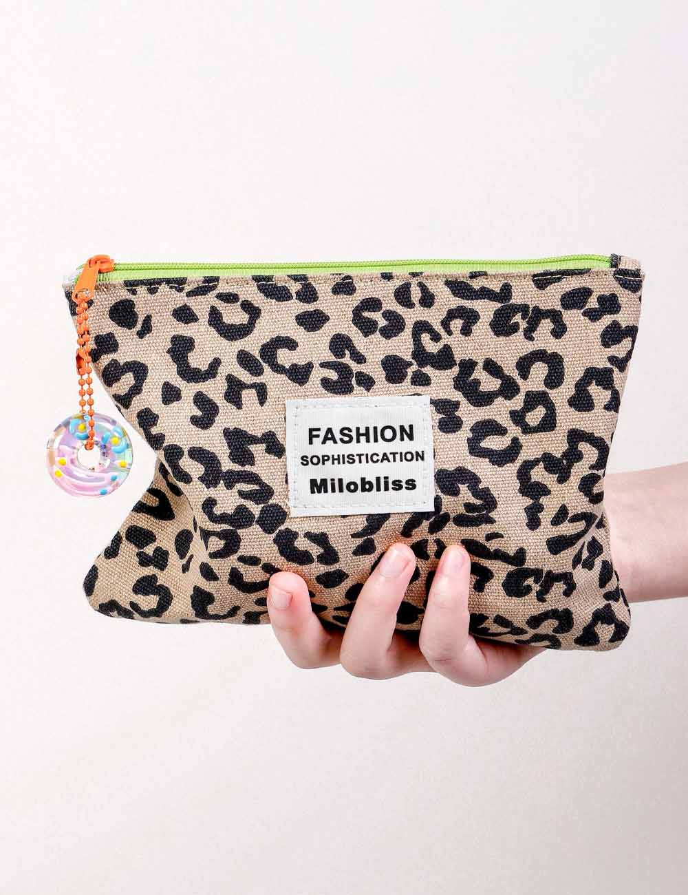 Leopard Print Portable Makeup Bag