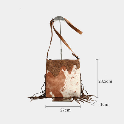 Bohemian Vintage Embossed Crossbody Bag