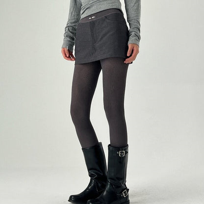 Medium Thick Solid Color Minimalist Base Pantyhose