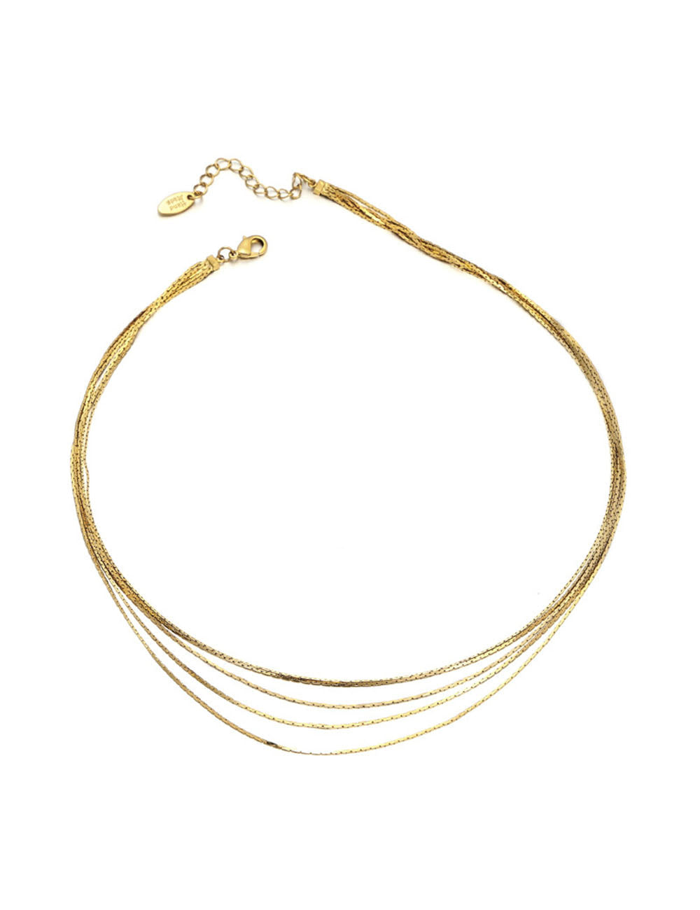 Minimalist Multi-Layer Gold Plated Necklace