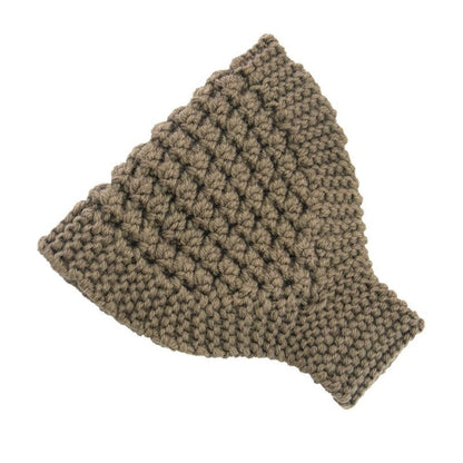 Solid Color Knitted Warm Ear Protection Beanie