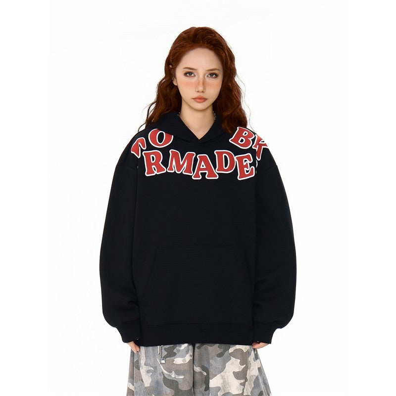 Fashion Letter Print Hoodie