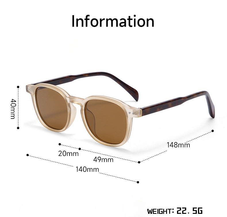 Round Simple Daily Polarized Sunglasses