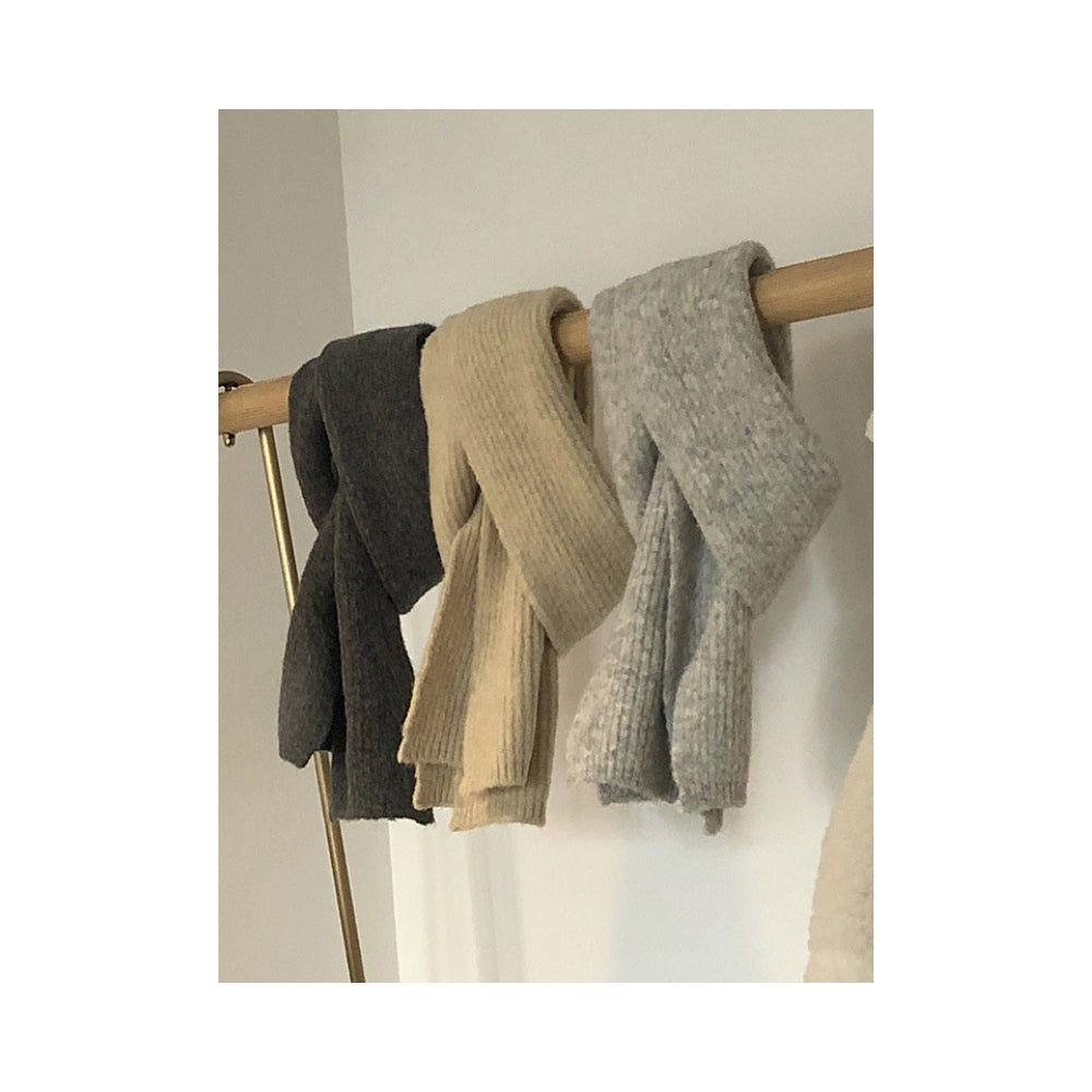 Stylish Solid Warm Short Scarf