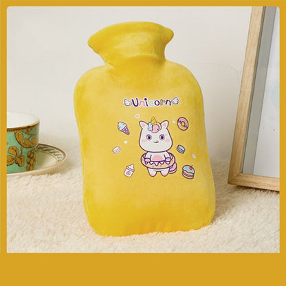 Cartoon Printed Infusing Water Fleece Cover Hot Water Bag