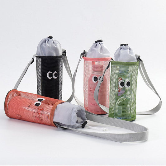 Cute Eyes Drawstring Organizer Shoulder Bag