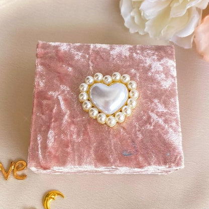 Pink Plush Portable Jewelry Case