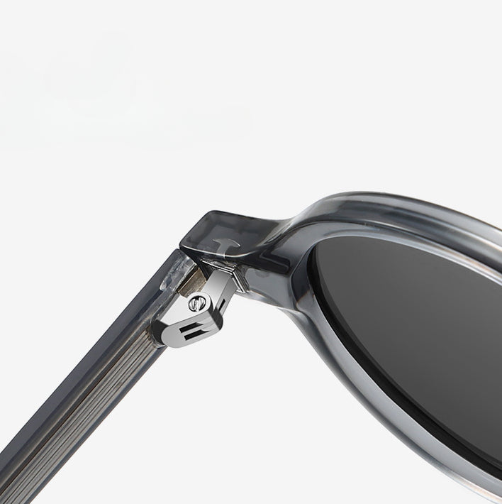 Retro Round Narrow Polarized Sunglasses
