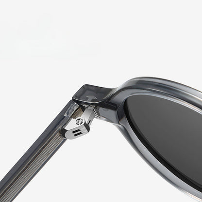 Retro Round Narrow Polarized Sunglasses