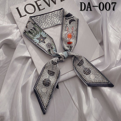 Tarot Pattern Slim Long Hair Scarf