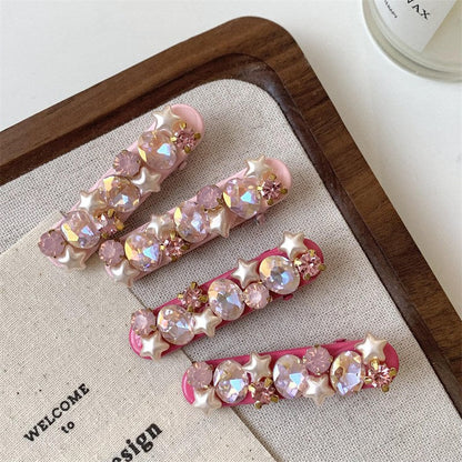 Shiny Star Rhinestone Cute Hair Clips