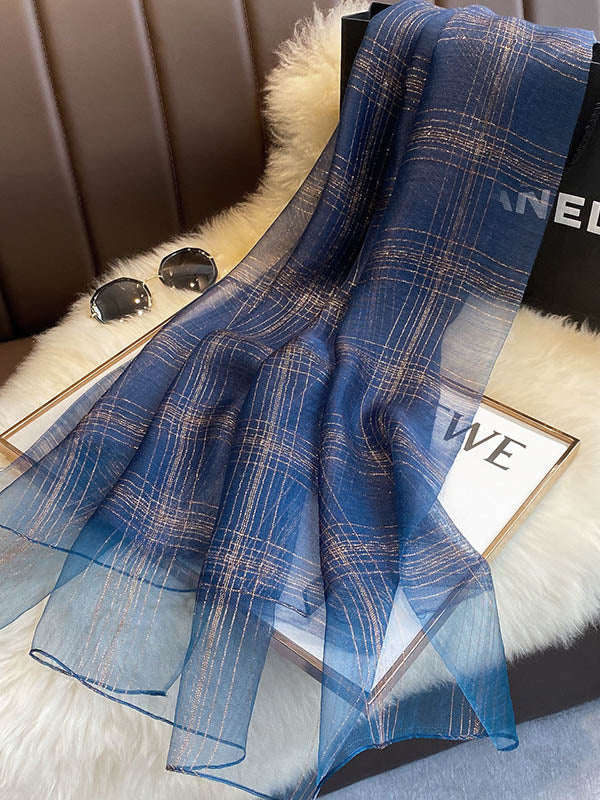 8 Colors Fashion Sunscreen Silk Scarf