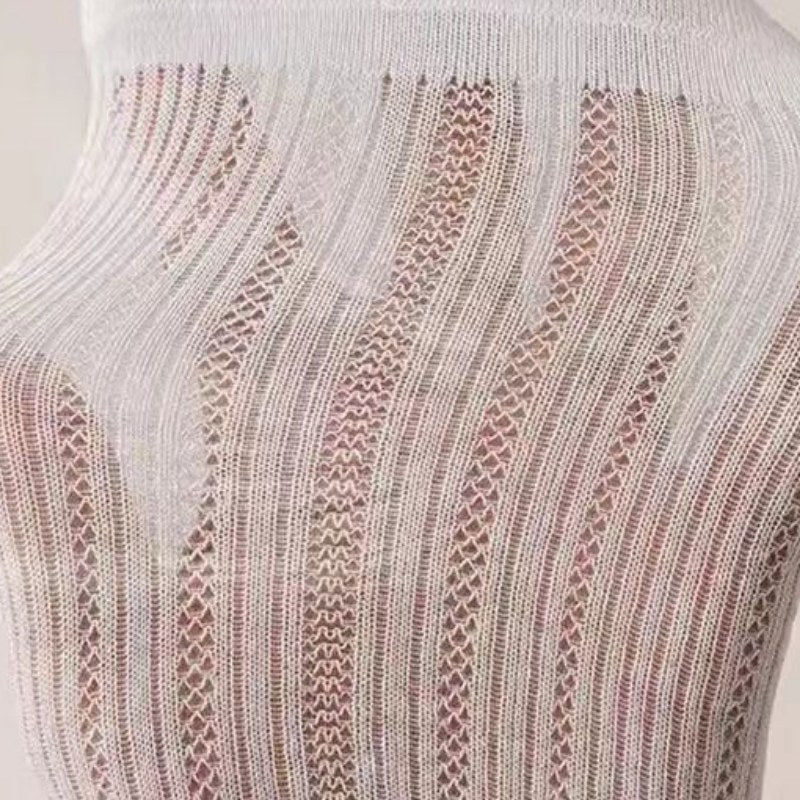 Bow Embroidered Breathable Sweet Socks