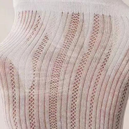 Bow Embroidered Breathable Sweet Socks