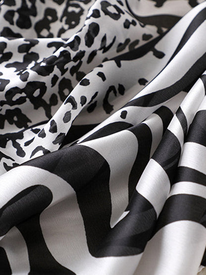 Leopard Sun-Protection Silk Scarf&Shawl