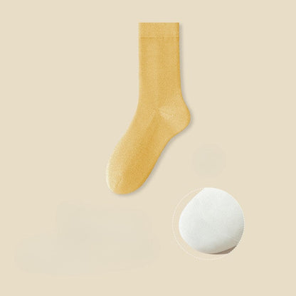 Solid Color Cotton Simple Socks