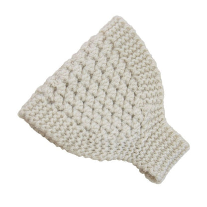 Solid Color Knitted Warm Ear Protection Beanie