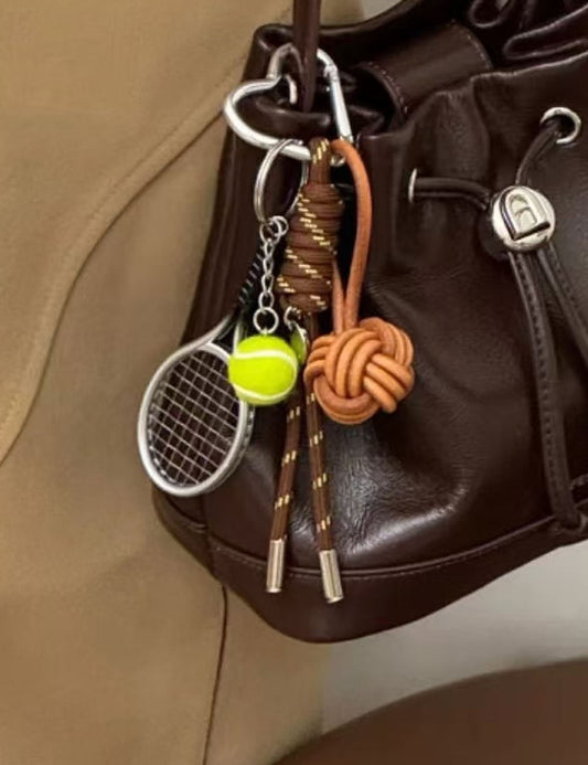 Simple Baseball Braided Rope Bag Charm