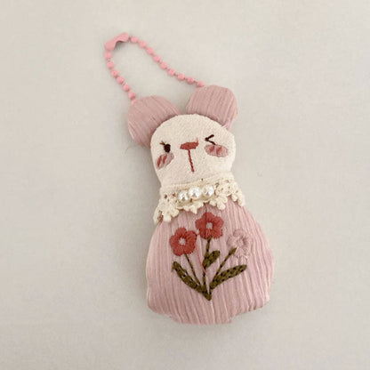 Cute Plush Animal Keychain Bag Charms