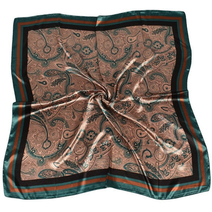 Retro Fashion Geometric Pattern Square Scarf