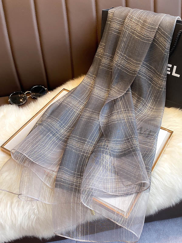 8 Colors Fashion Sunscreen Silk Scarf