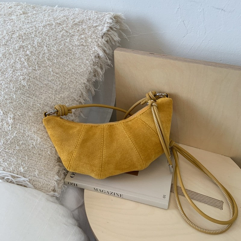 Matte Solid Color Shoulder Tote Bag