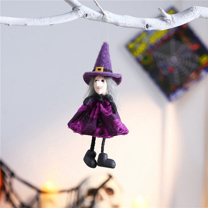 Halloween Pumpkin Ghost Witch Doll