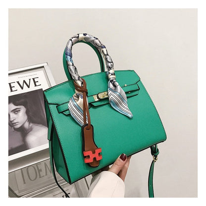 Muticolor Single-Shoulder Crossbody Square Kelly Bag