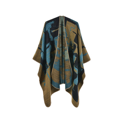 Imitation Cashmere Jacquard Shawl Scarf
