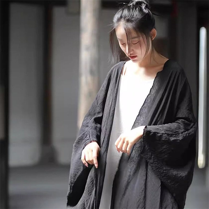 Loose-Fit Solid Color Sun Protection Cardigan