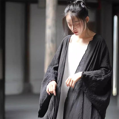 Loose-Fit Solid Color Sun Protection Cardigan