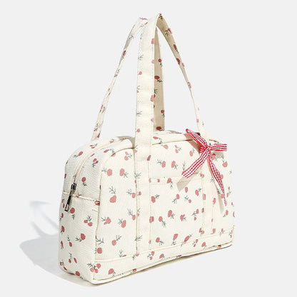 Floral Sweet Bow Portable Handbags