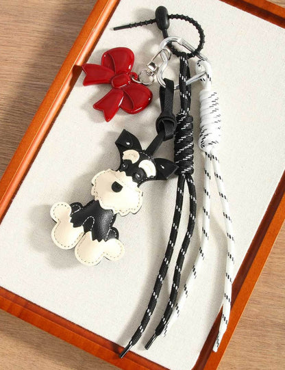 Cute Dog Rope Briaded Keychain Bag Charms