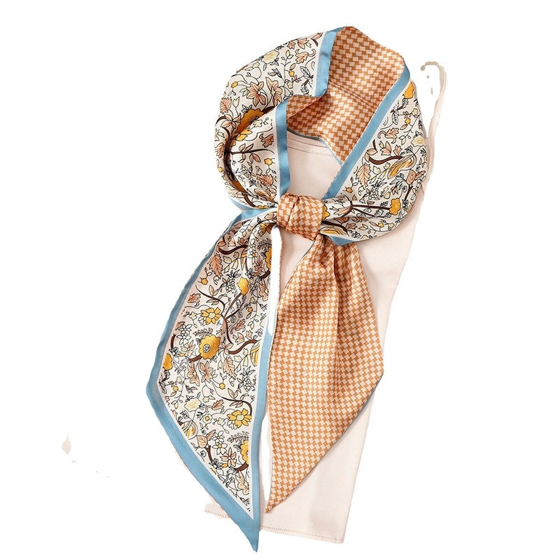 Vintage Floral Long Hairband Scarf