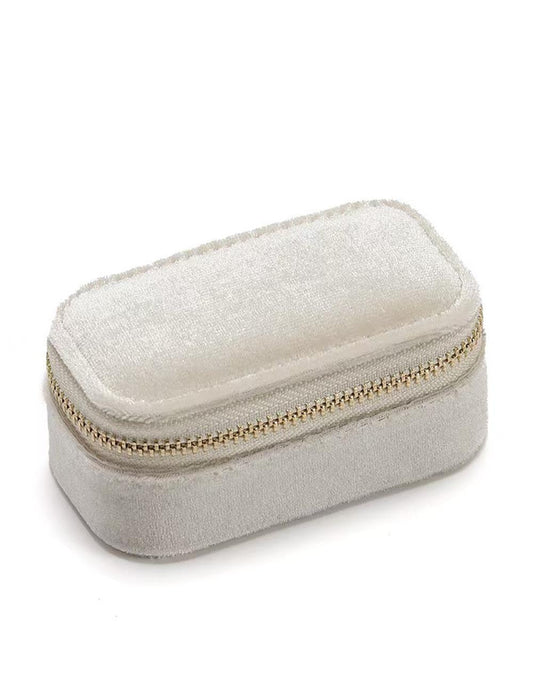 Soft Velvet Solid Color Jewelry Case