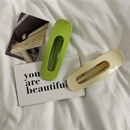 Large Solid Color Minimalist Hair Claw Clip