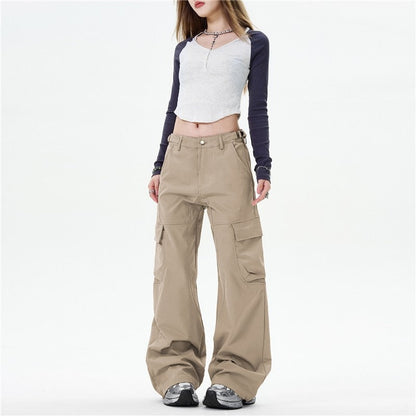 Baggy Deconstructed Cargo Pants With Curved Blade