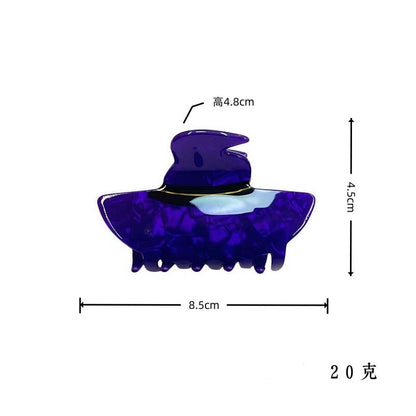 Halloween Cartoon Witch Hat Hair Claw Clip