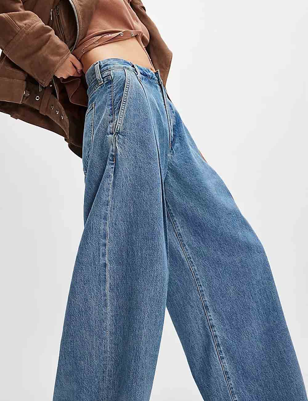Vintage Loose Wide Leg Long Denim Jeans