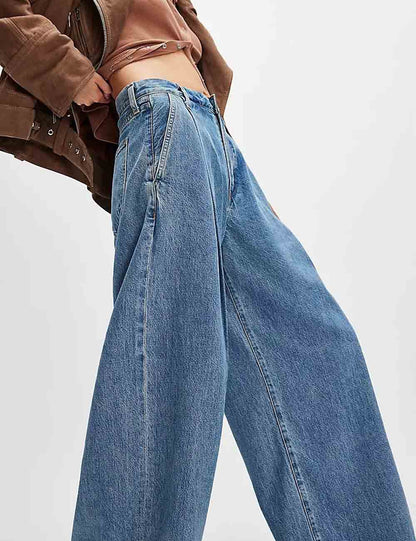 Vintage Loose Wide Leg Long Denim Jeans