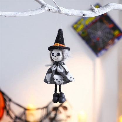 Halloween Pumpkin Ghost Witch Doll