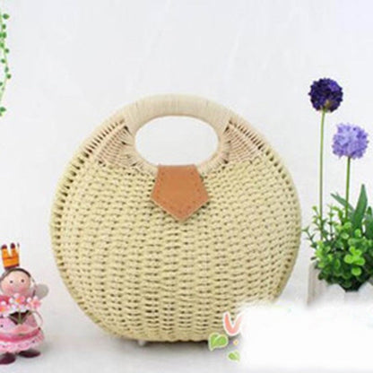 Fashion Rattan Weaving Hand Bag