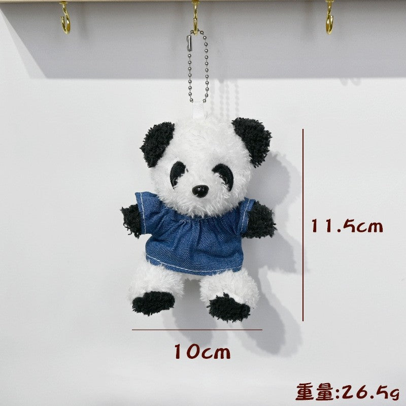 Panda Plush Hoodie Pendant Charm